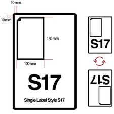 ROYAL MAIL CLICK and DROP LABELS A4 INTEGRATED S17 6" X 4" Hermes