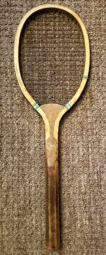 Wooden tennis racquet - wooden,