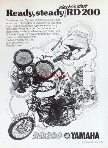 Yamaha rd200 motorcycle - yamaha, 'rd200'