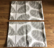 2 Housewife Pillowcases Handmade W/ Orla Kiely Botanica Stem Pebble Fabric New