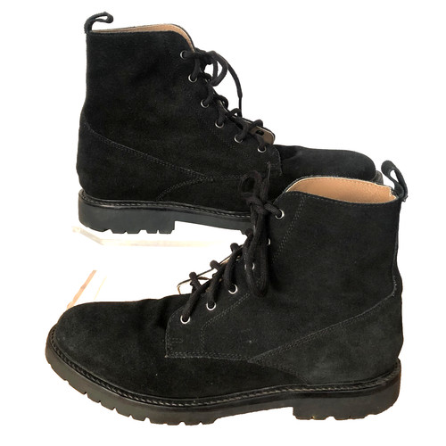 Hudson mens suede black - by,