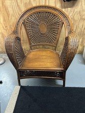 Boho Chic Peacock Wicker