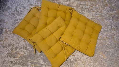 Next mustard seat pads chair - /,