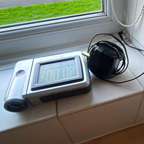 Digital alarm clock - clock, large