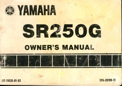 Yamaha 250 sr250g - sr,
