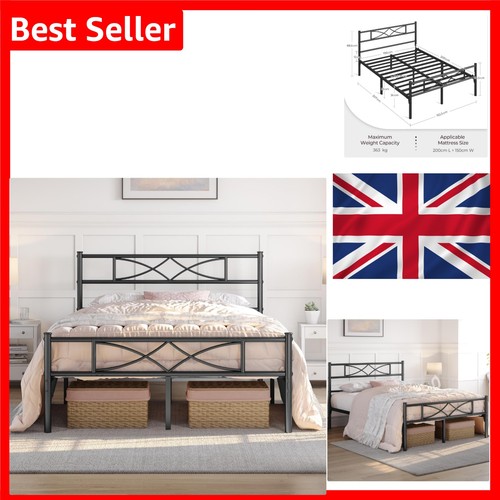 King bed frame - frame, metal