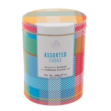 Assorted Fudge Tartan Tin 200g