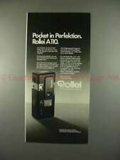 1977 Rollei A110 Camera Ad, in