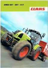 CLAAS ARES 697 , 657 & 617 SERIES TRACTOR ORIGINAL 2004 FACTORY SALES BROCHURE