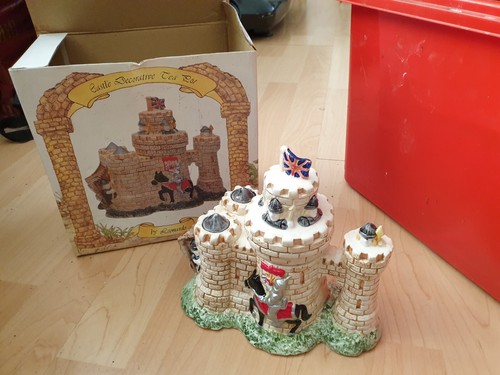 Medieval castle with knight - castle,