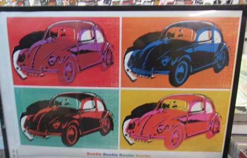 Beetle poster new vintage - vw,