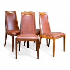 G Plan Fresco 4x Brown Vinyl