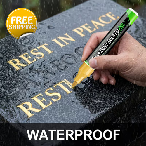 Gold tombstone marker pen - tombstone,