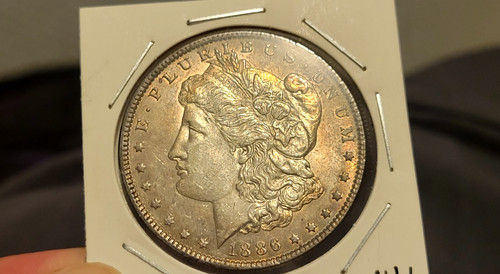 1886 morgan usa silver - (p),
