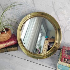 Round Solid Brass Vintage