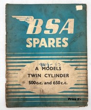 Bsa spares catalogue 1949 a - catalogue,