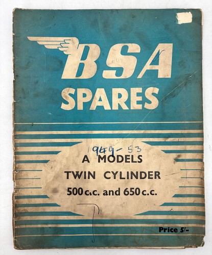 Bsa spares catalogue 1949 a - bsa,