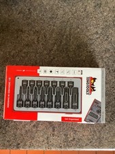 Teng TT9015HX 3/8" + 1/2" Drive Impact Hexbit Socket Set. 15 Pieces