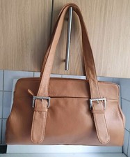 JOSHUA TAYLOR DESIGNER WOMENS LIGHT TAN LEATHER SHOULDER TOTE SATCHEL HANDBAG