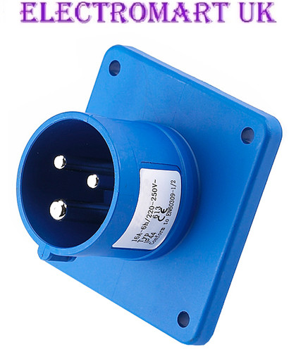 16a 240v blue flush - 16a,