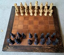  Large Waterloo Napoleon Chess Pieces 5" Tall Lovely Detail One Piece Missing 
