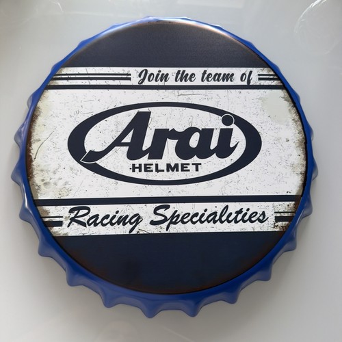 Arai helmet tin bottle - helmet, cap