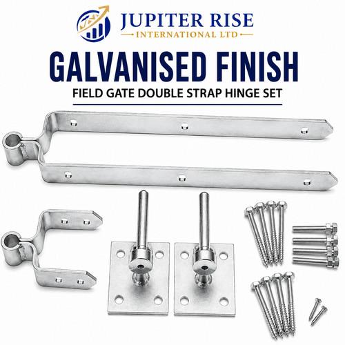 Field gate hinges double - double, strap