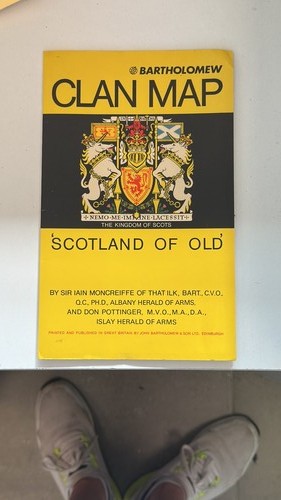 Bartholomew clan map scotland - clan,
