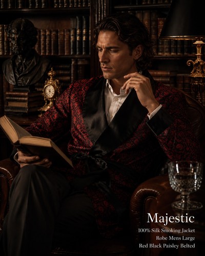 Majestic smoking jacket robe - majestic,