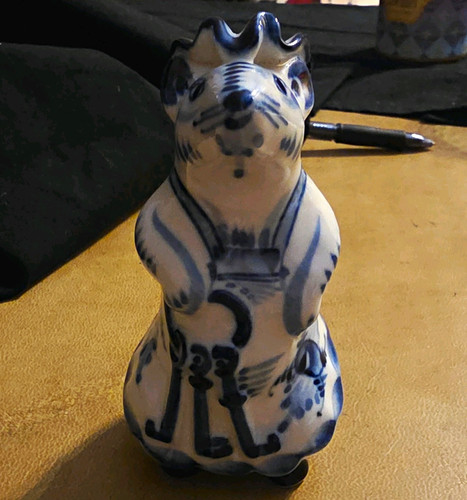 Handmade russian gzhel blue - blue, &