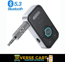 Bluetooth 5.3 Transmitter Receiver 3.5mm AUX Wireless Audio Adapter for Car