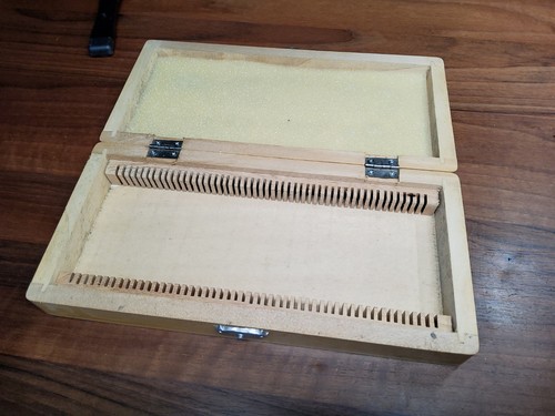 Wood microscope slide - microscope,