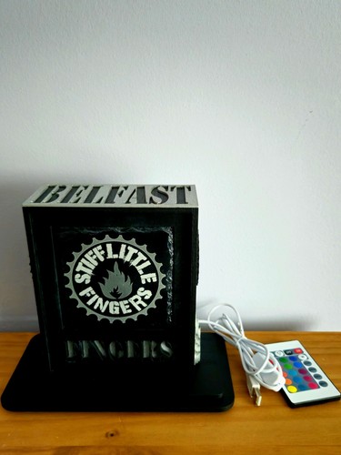 Stiff little fingers laser - "stiff,
