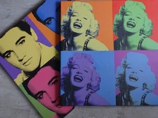 Pop Art, After Andy Warhol, Elvis Presley and Marilyn Monroe, 57.5 cm sq
