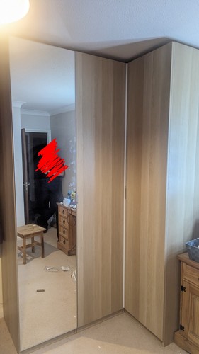 Ikea pax corner wardrobe - ikea,