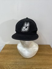 Alexander McQueen MCQ bunny logo black snapback cap - one size