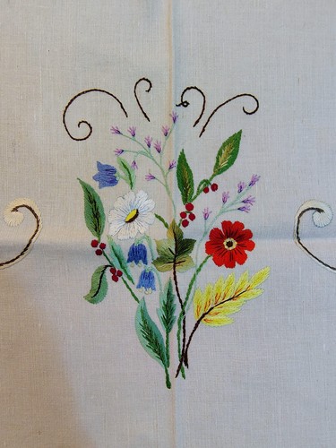Vintage hand embroidered large - hand,