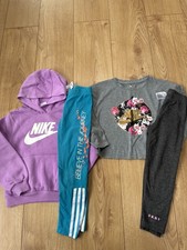Girls Nike Tops, Adidas & DNKY Leggings Outfits Age 5-6 Years