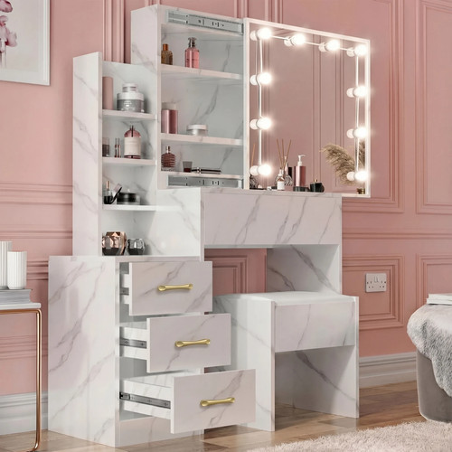 Dressing table with - dressing, led