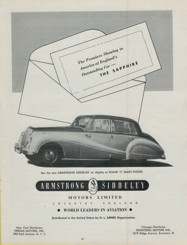 1953 armstrong siddeley motors - siddeley,