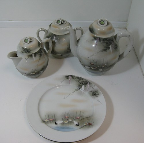 Japanese porcelain tea service - japanese,