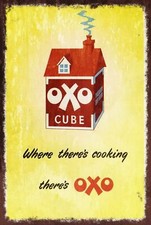 OXO Cubes Advert Aged Vintage