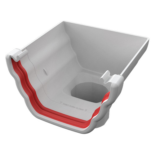 Upvc white ogee - upvc, gutter