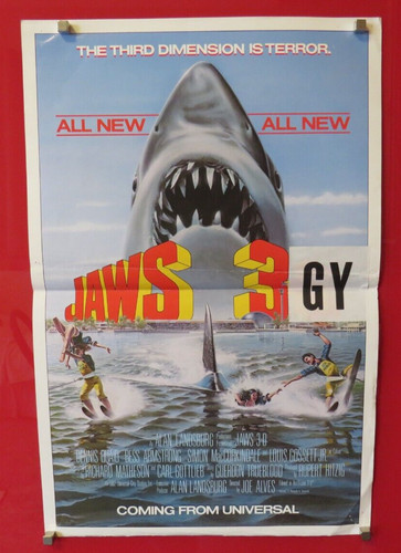 Jaws original 1983 cinema - 3-d,