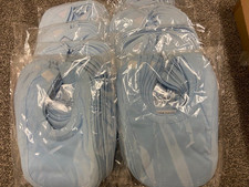 Blue Baby Bibs JOB LOT x 9 100% Cotton - Perfect For Personalisation NEW