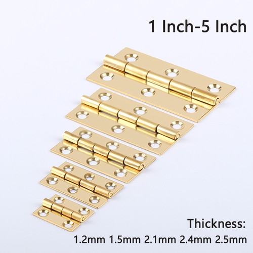 Small brass cabinet hinges - small,