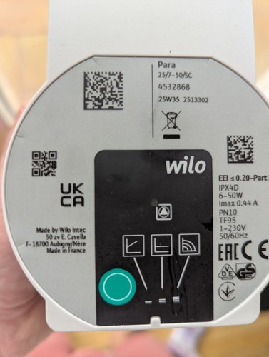 Wilo para sc boiler - 25/7-50/sc,