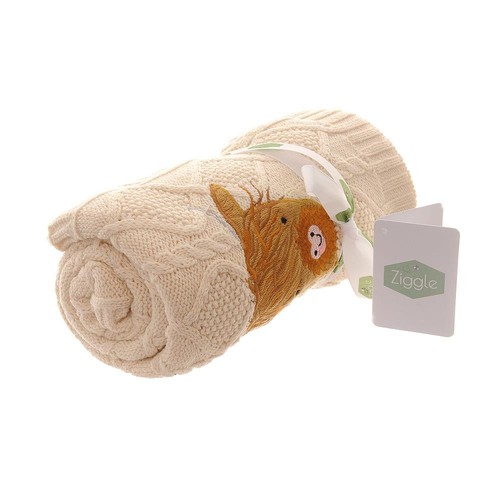 Highland cow baby blanket - highland,