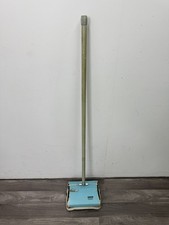 Vintage 1960's Ewbank Carpet Floor Sweeper Light Blue Roller Broom   K12B