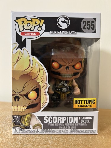 Scorpion flaming skull 255 - scorpion,